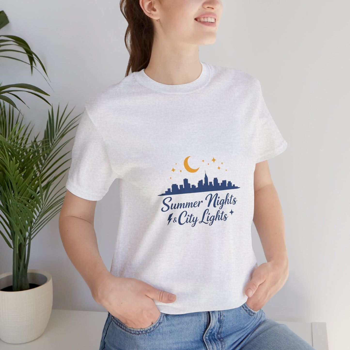 Summer Vibes City Nights T-Shirt — "Summer Nights and City Light"