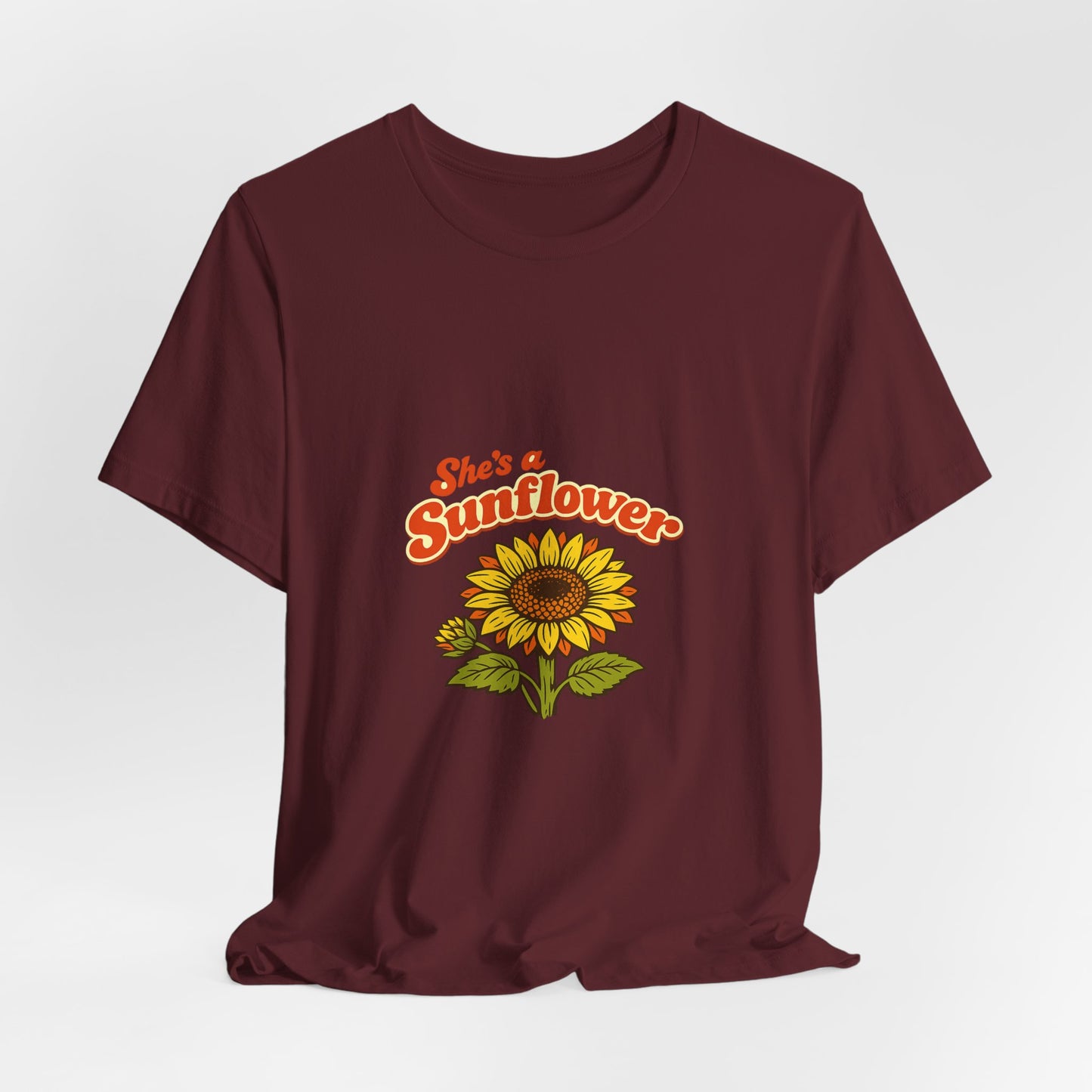 She's a Sunflower Tee — Summer Vibes Floral Graphic T-Shirt