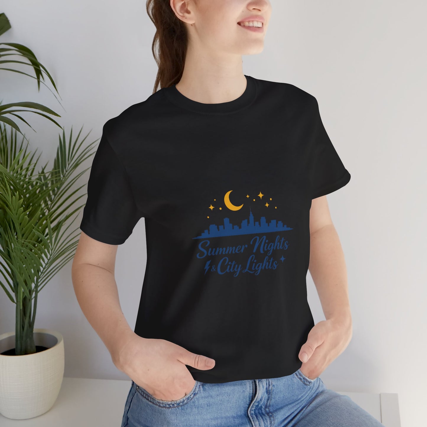 Summer Vibes City Nights T-Shirt — "Summer Nights and City Light"