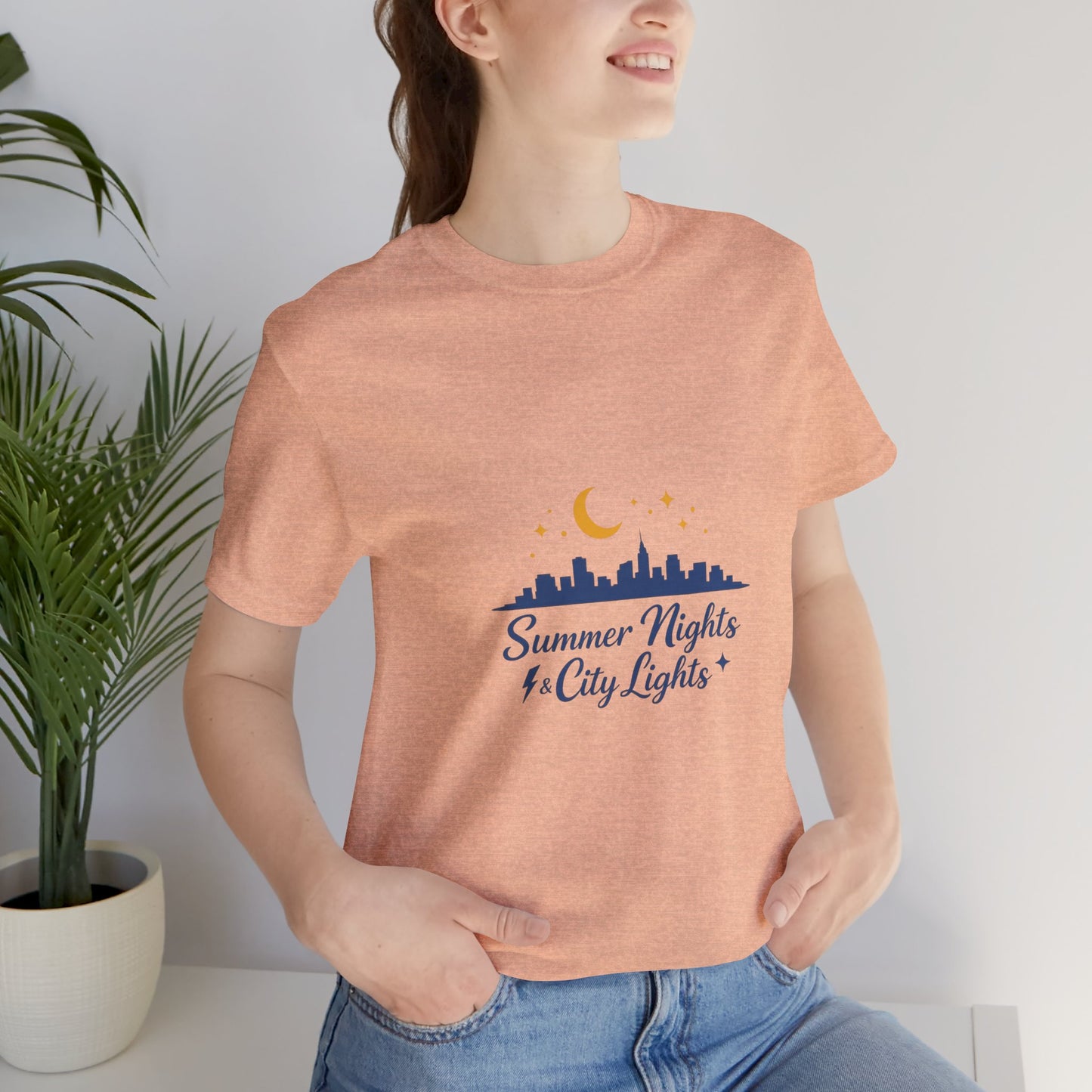 Summer Vibes City Nights T-Shirt — "Summer Nights and City Light"