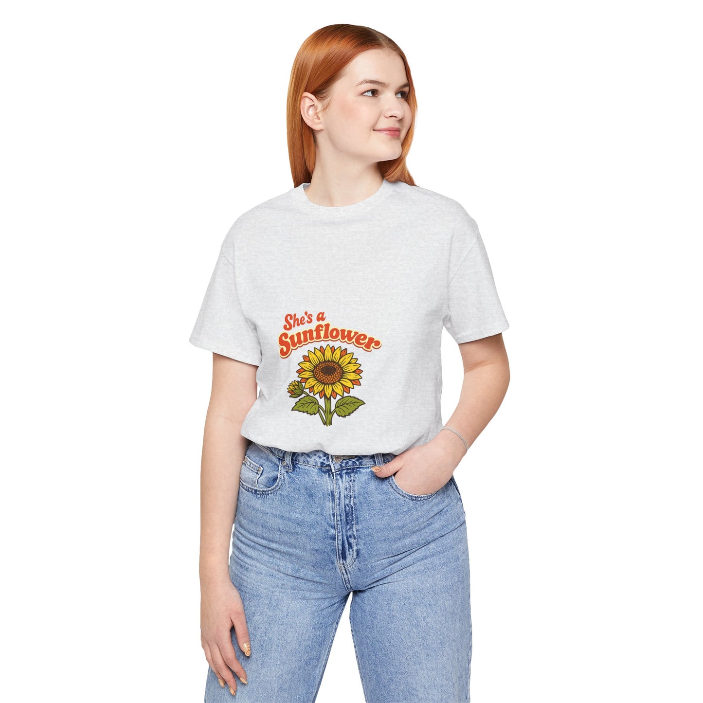 She's a Sunflower Tee — Summer Vibes Floral Graphic T-Shirt