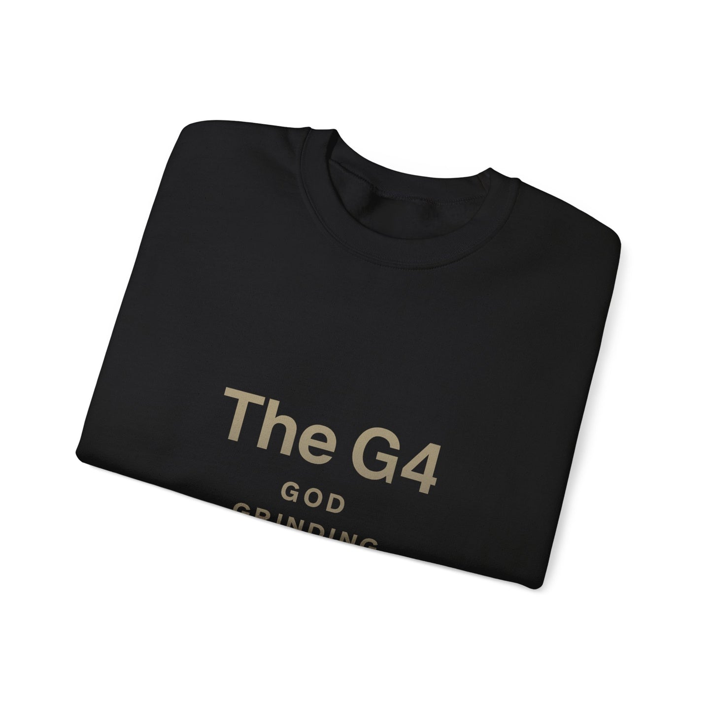 Crewneck Sweatshirt — "The G4: God, Grinding, Grace, Growing" Inspirational Christian Pullover