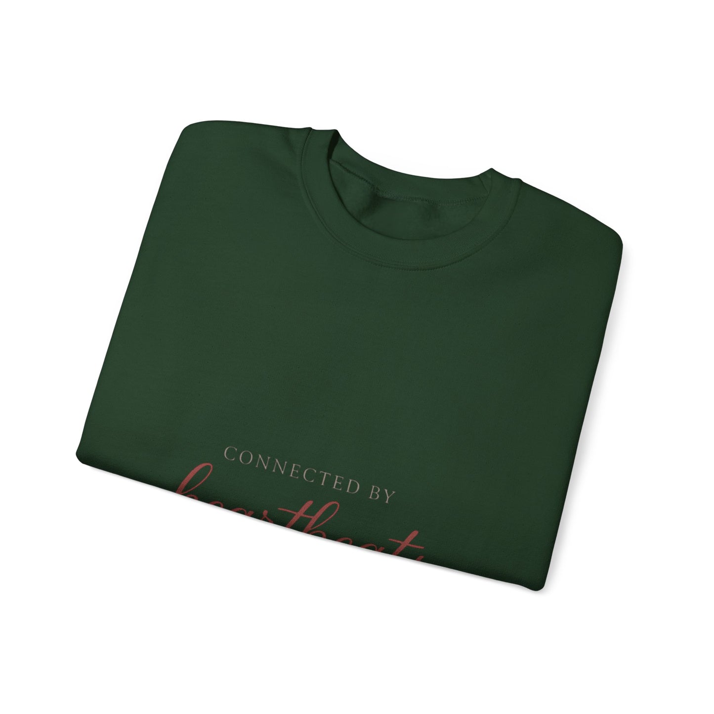 Connected by Heartbeats sweatshirt | heartbeat script design