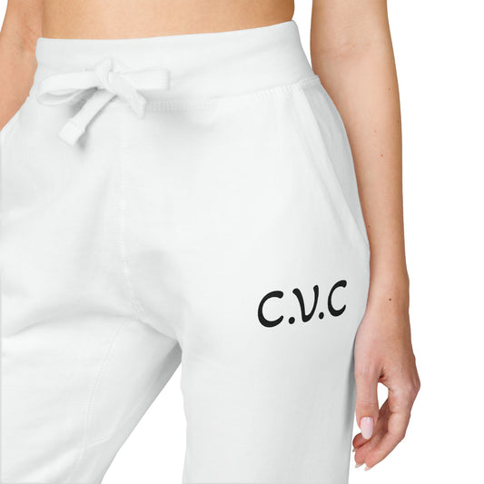 Embroidered Fleece Sweatpants — Cozy Unisex Joggers for Everyday Wear