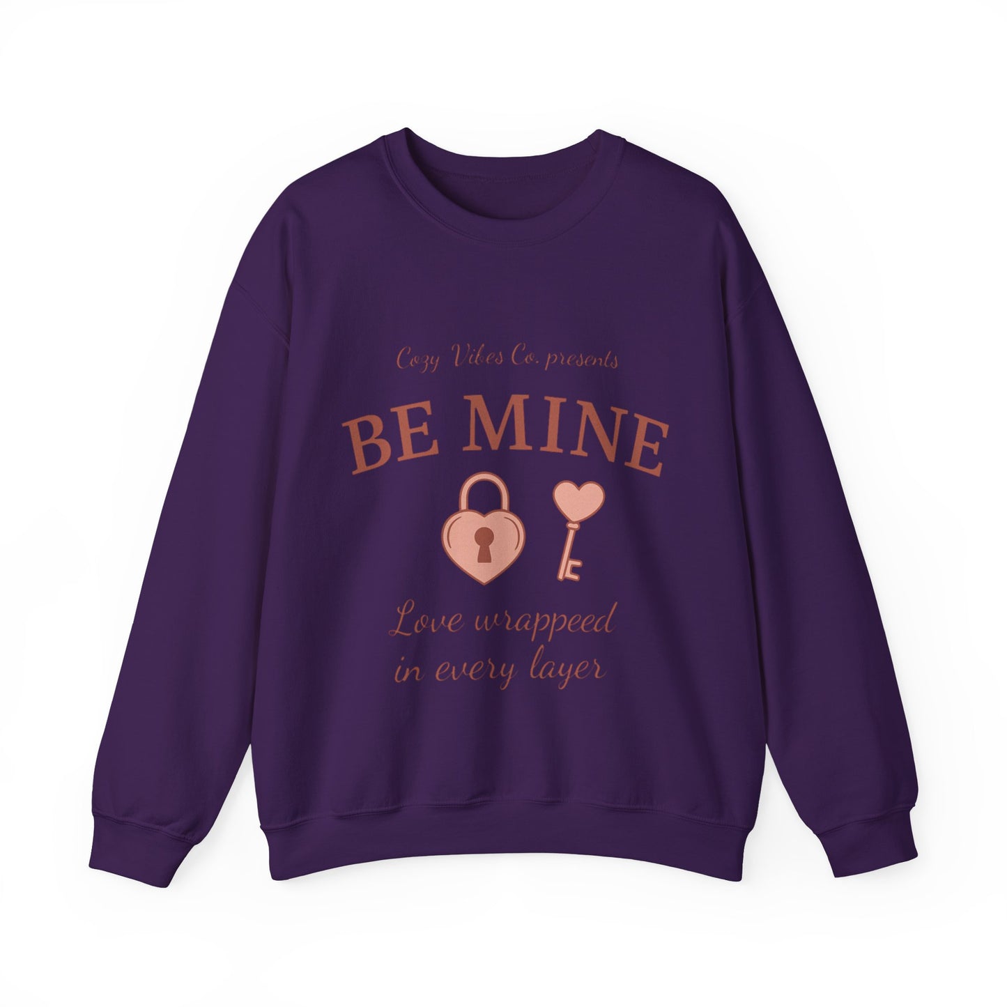 Be Mine Lock & Key Crewneck Sweatshirt — Romantic Valentine’s Day Pullover