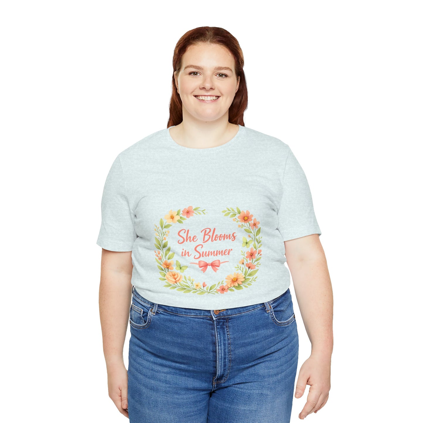She Blooms in Summer Vibes T-Shirt