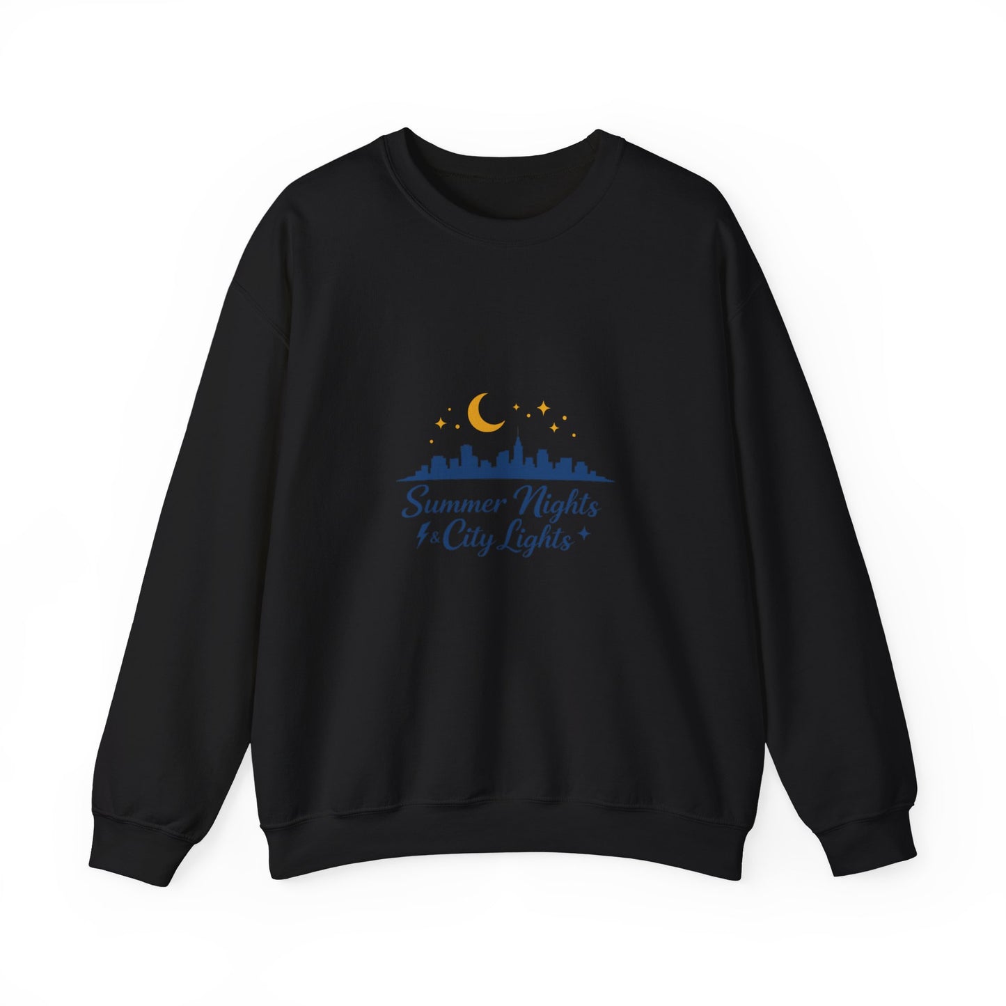 Summer Vibes Crewneck Sweatshirt — "Summer Nights and City Lights"