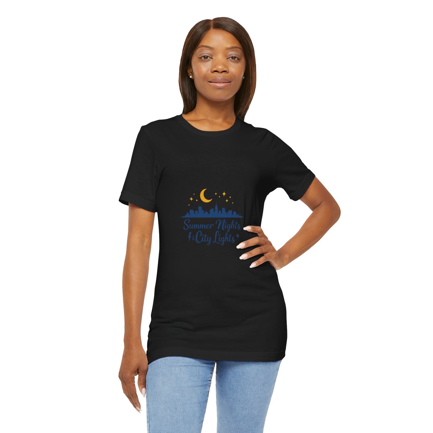 Summer Vibes City Nights T-Shirt — "Summer Nights and City Light"