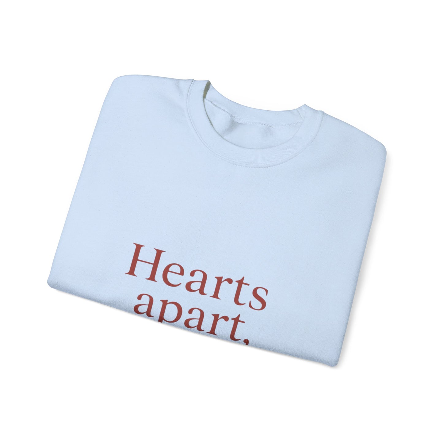 Hearts apart letterbox crewneck sweatshirt | long distance relationship