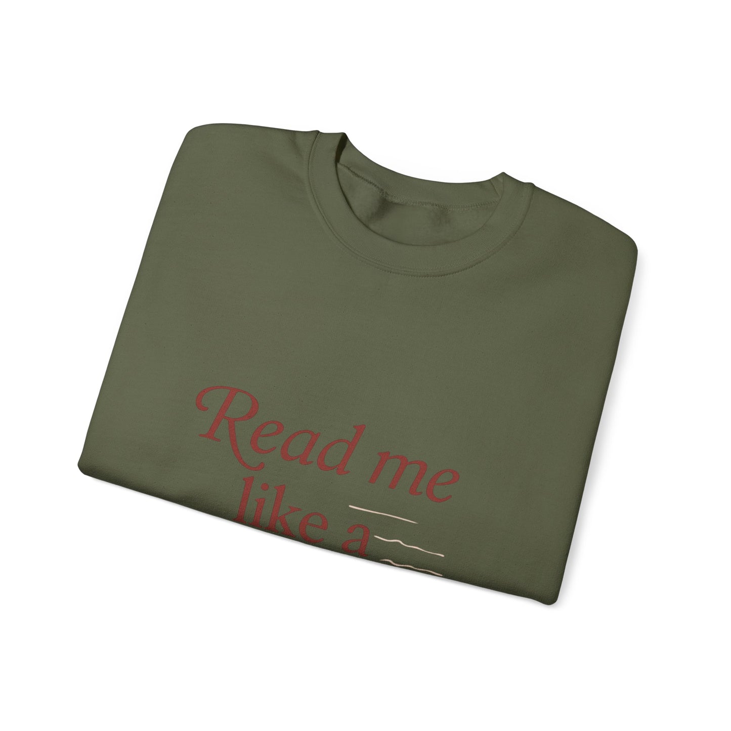 Read Me Like a Love Letter sweatshirt | cozy romantic typography