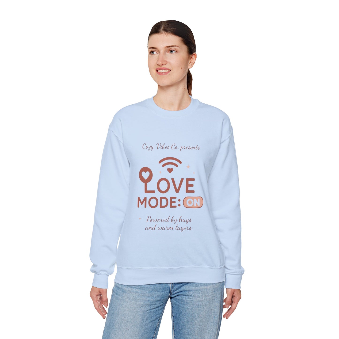 Love Mode On Sweatshirt — Cozy Valentine's Crewneck