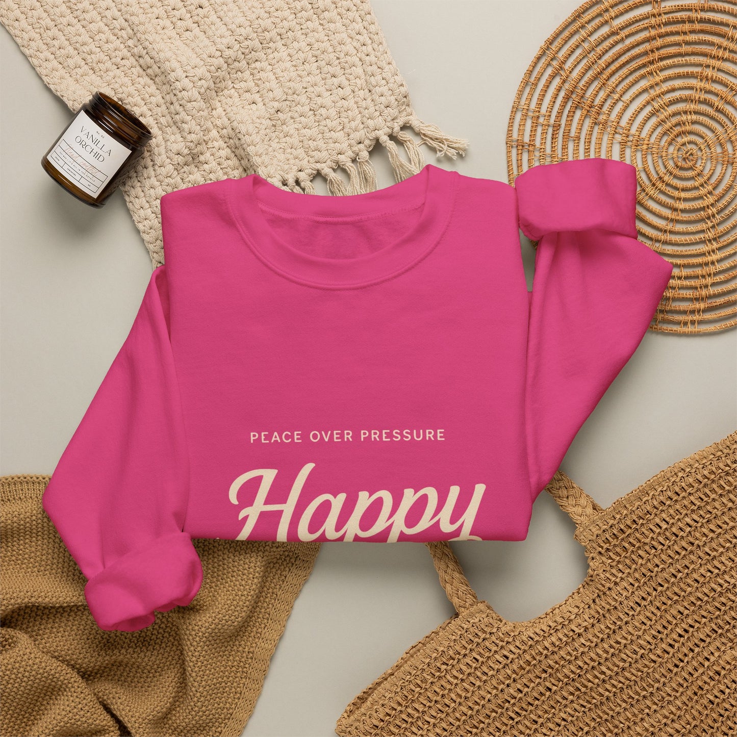 Happy Unavailable Sweatshirt | Peace Over Pressure, Broken Heart Graphic