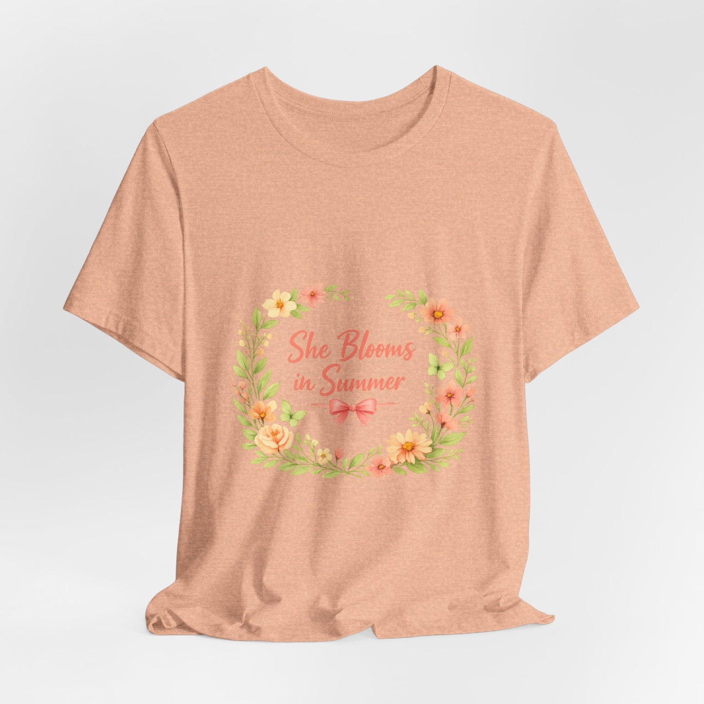 She Blooms in Summer Vibes T-Shirt