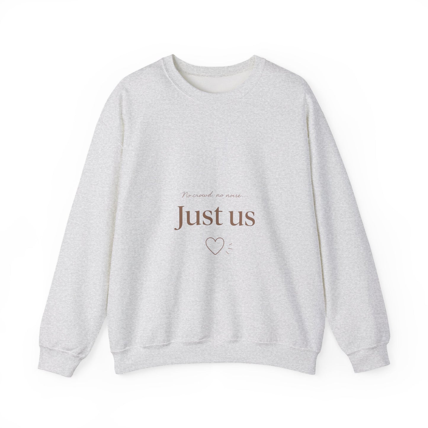 Just Us heart sweatshirt | minimalist couples crewneck
