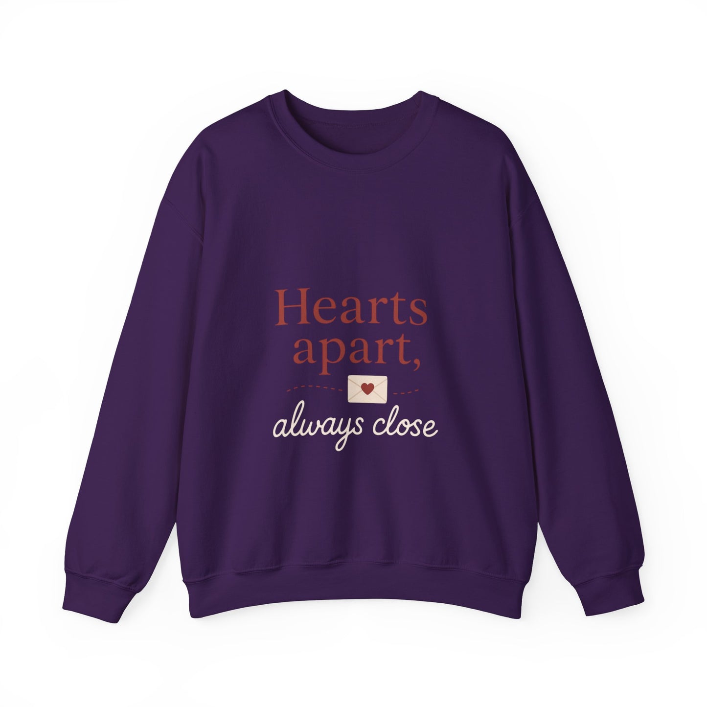Hearts apart letterbox crewneck sweatshirt | long distance relationship