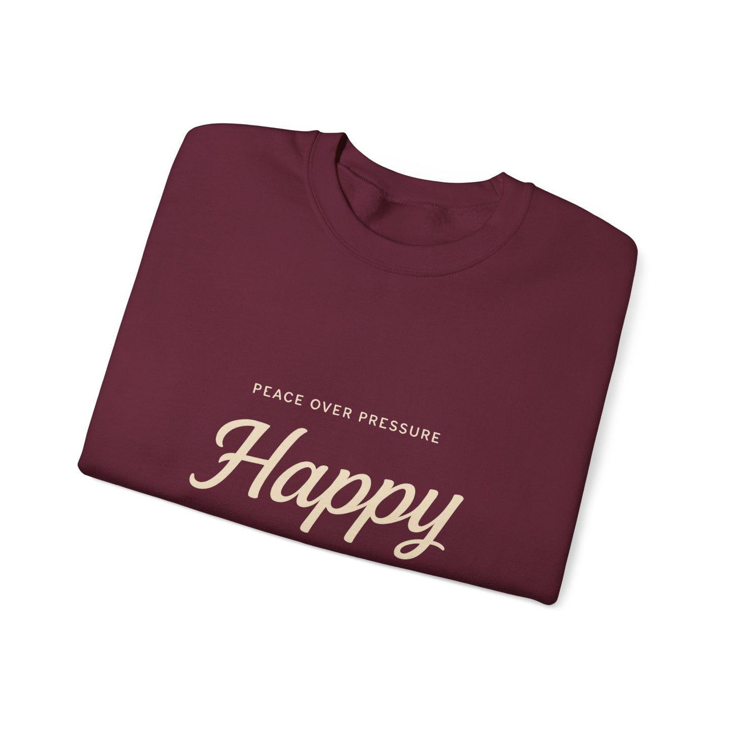 Happy Unavailable Sweatshirt | Peace Over Pressure, Broken Heart Graphic