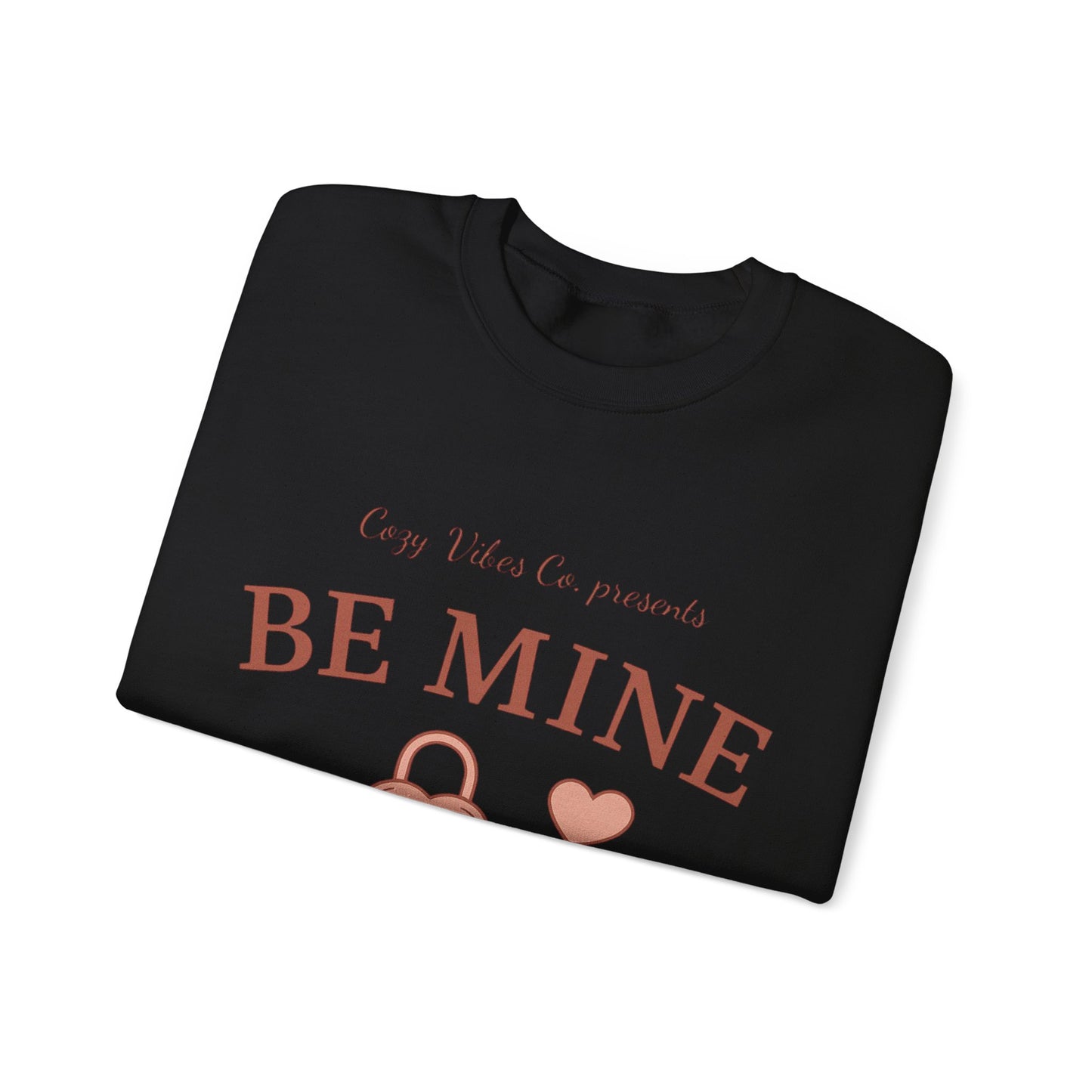 Be Mine Lock & Key Crewneck Sweatshirt — Romantic Valentine’s Day Pullover
