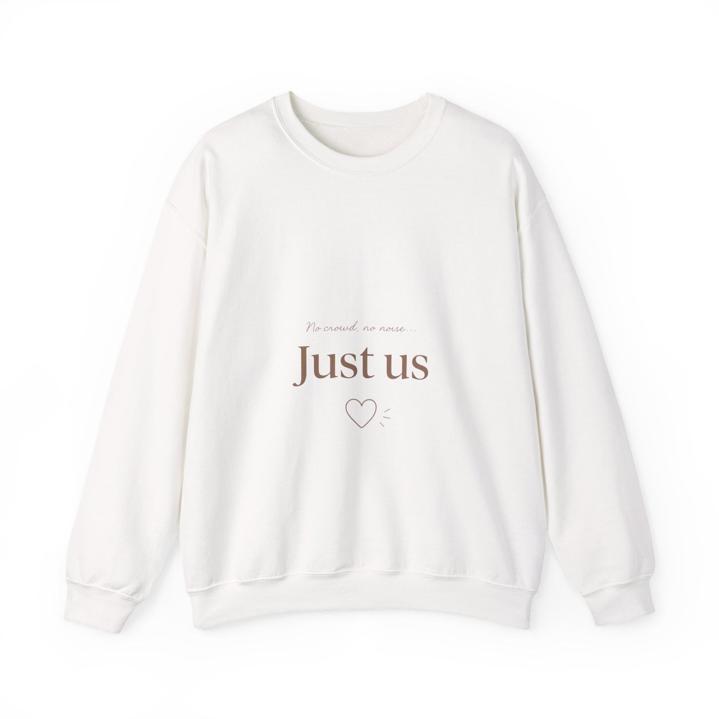 Just Us heart sweatshirt | minimalist couples crewneck