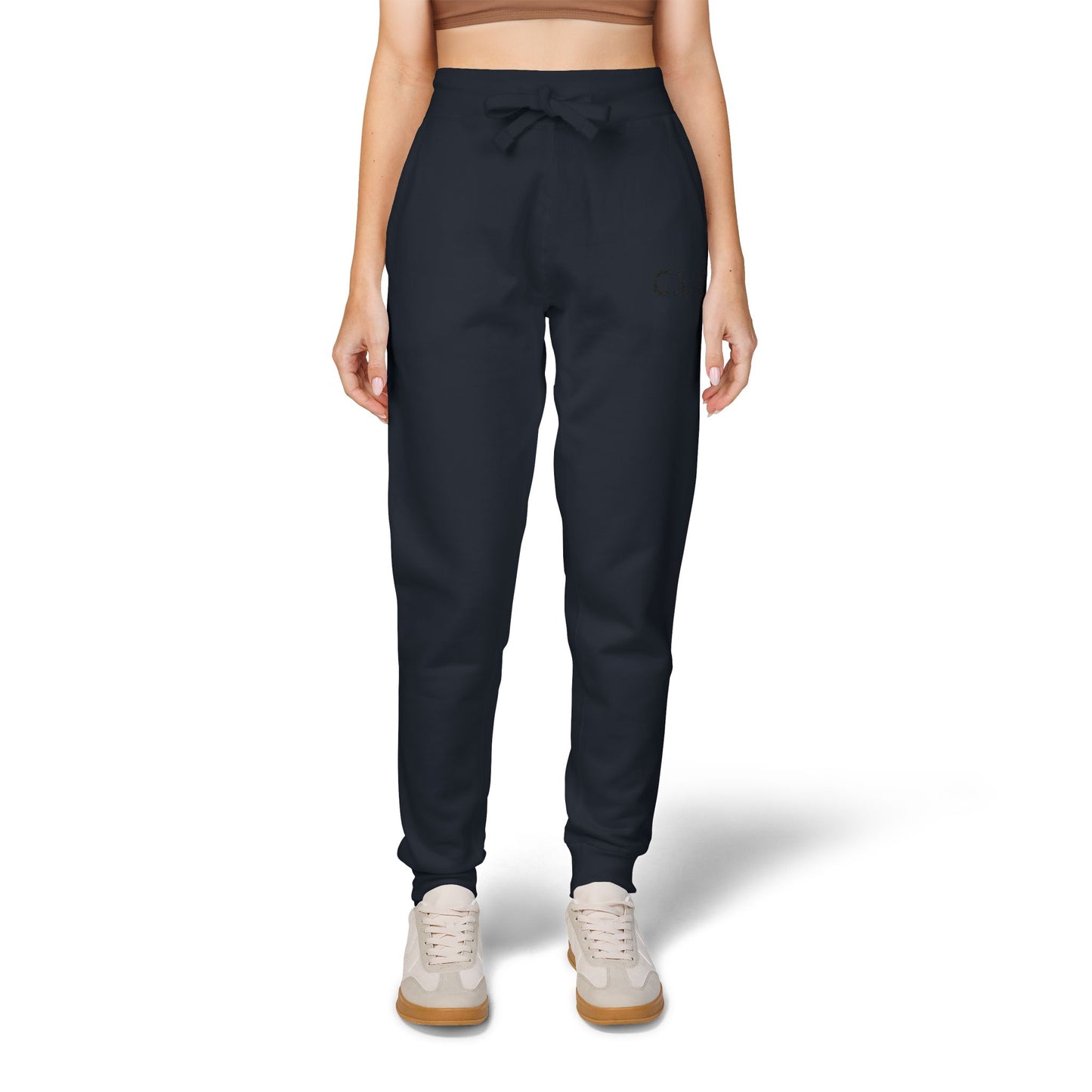 Embroidered Fleece Sweatpants — Cozy Unisex Joggers for Everyday Wear