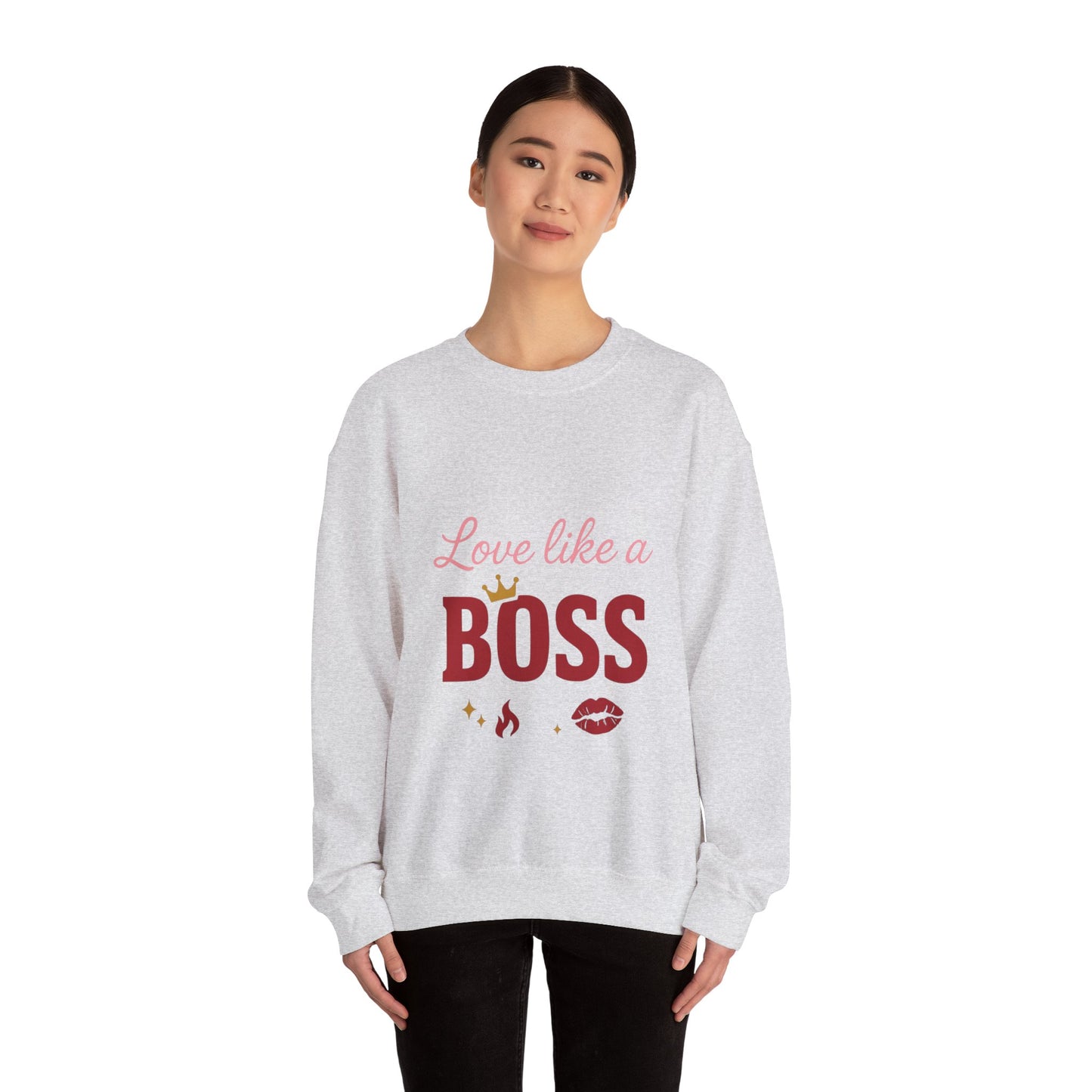 Love Like a Boss sweatshirt | Romantic typography crewneck