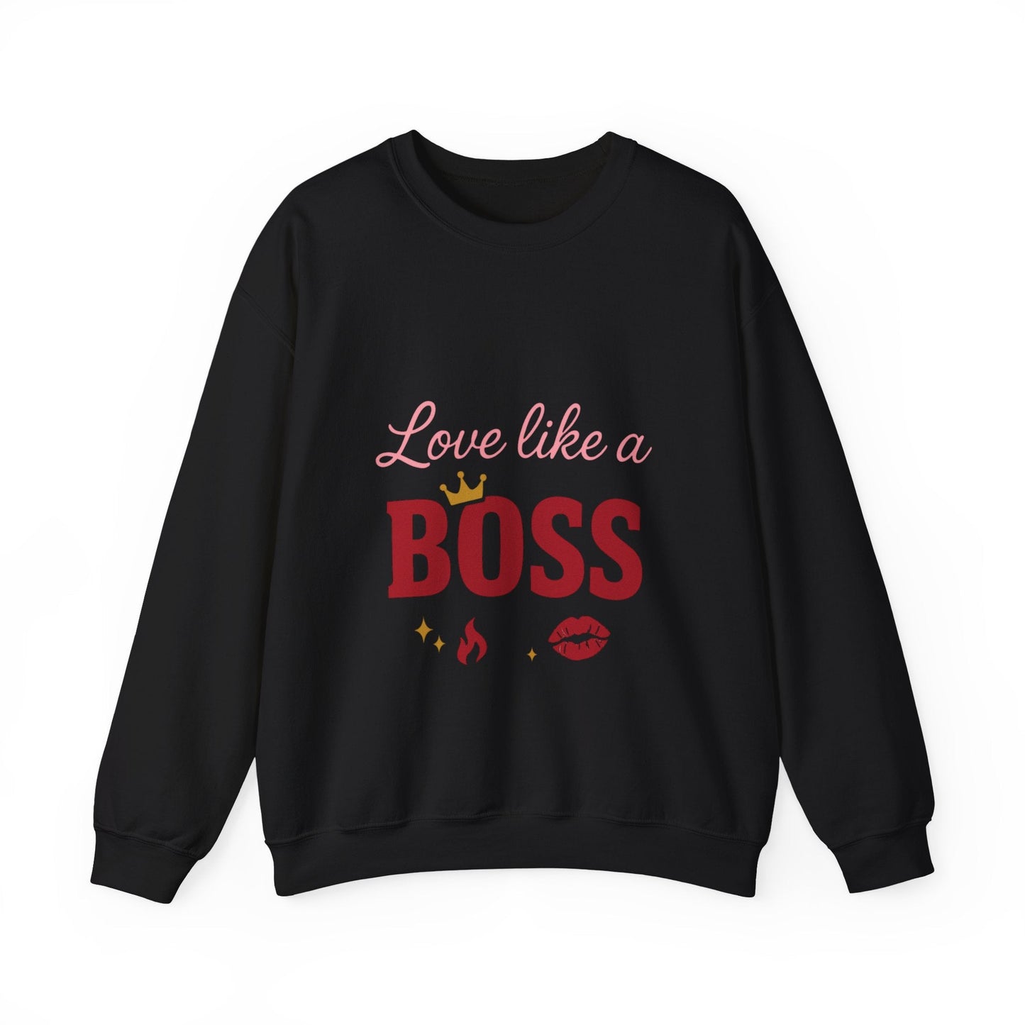 Love Like a Boss sweatshirt | Romantic typography crewneck Printify