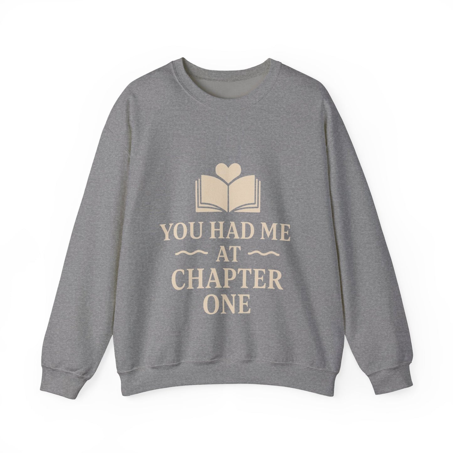 You Turned the Page Book Graphic Sweatshirt | Cozy Reading Quote Crewneck