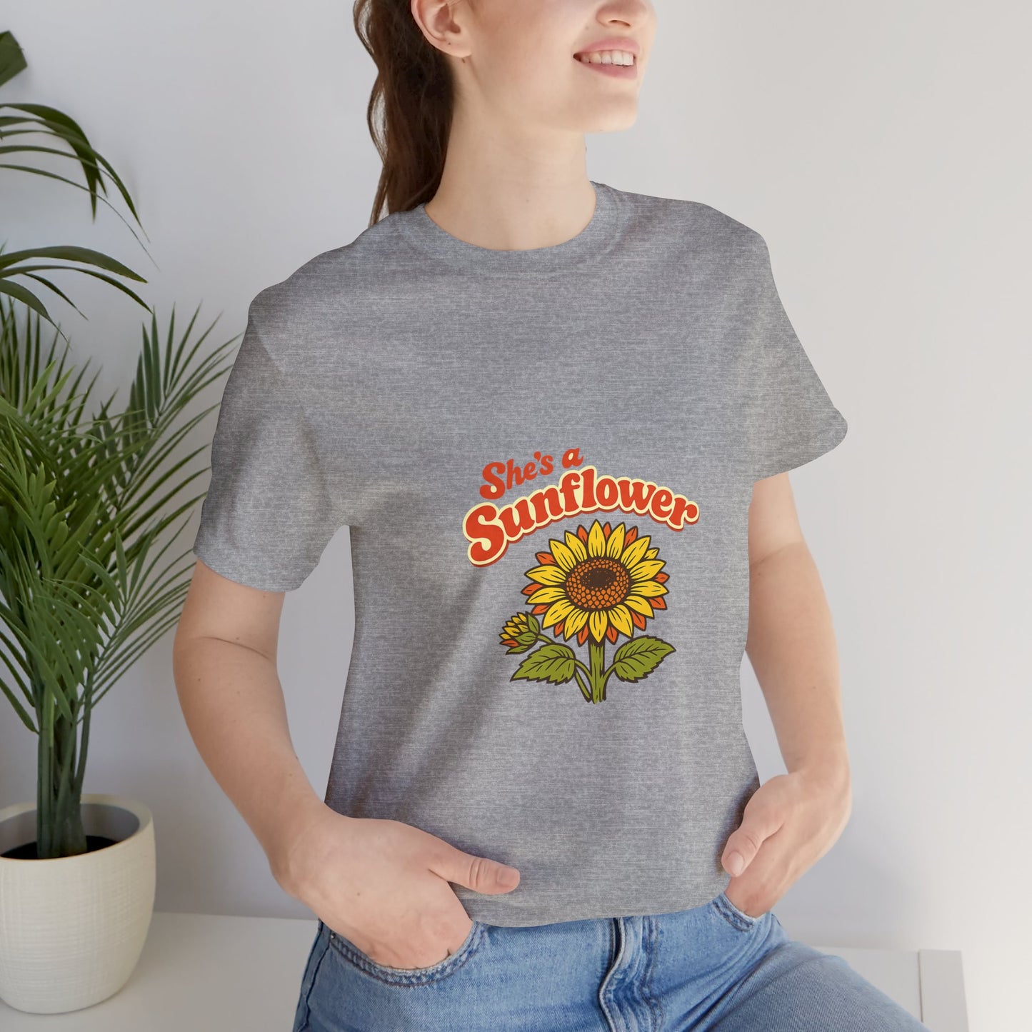 She's a Sunflower Tee — Summer Vibes Floral Graphic T-Shirt